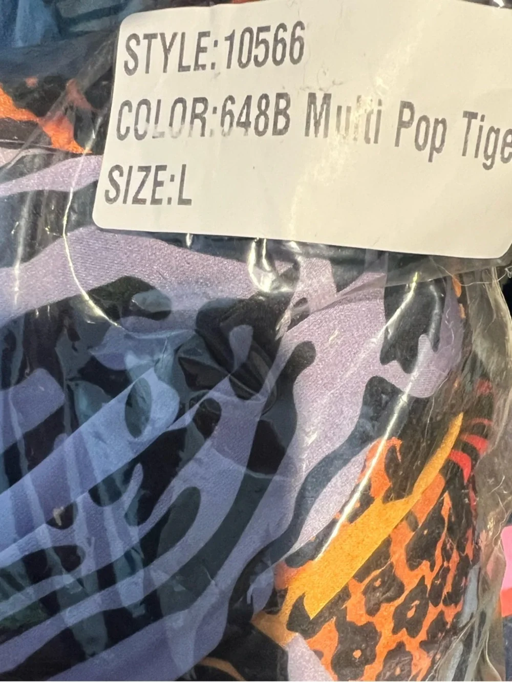 Hutch Pop Tigers Wrap Dress - Sz. L - NWT in packaging. - Picture 11 of 13